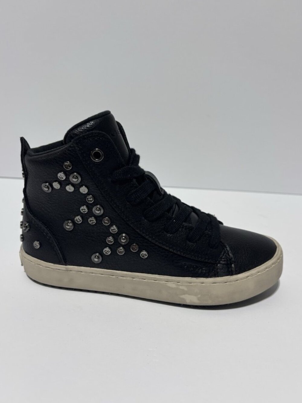 Geox Kids’ Kalispera G. Black Sneakers, Girls’ Size US 13 M, EUR 31